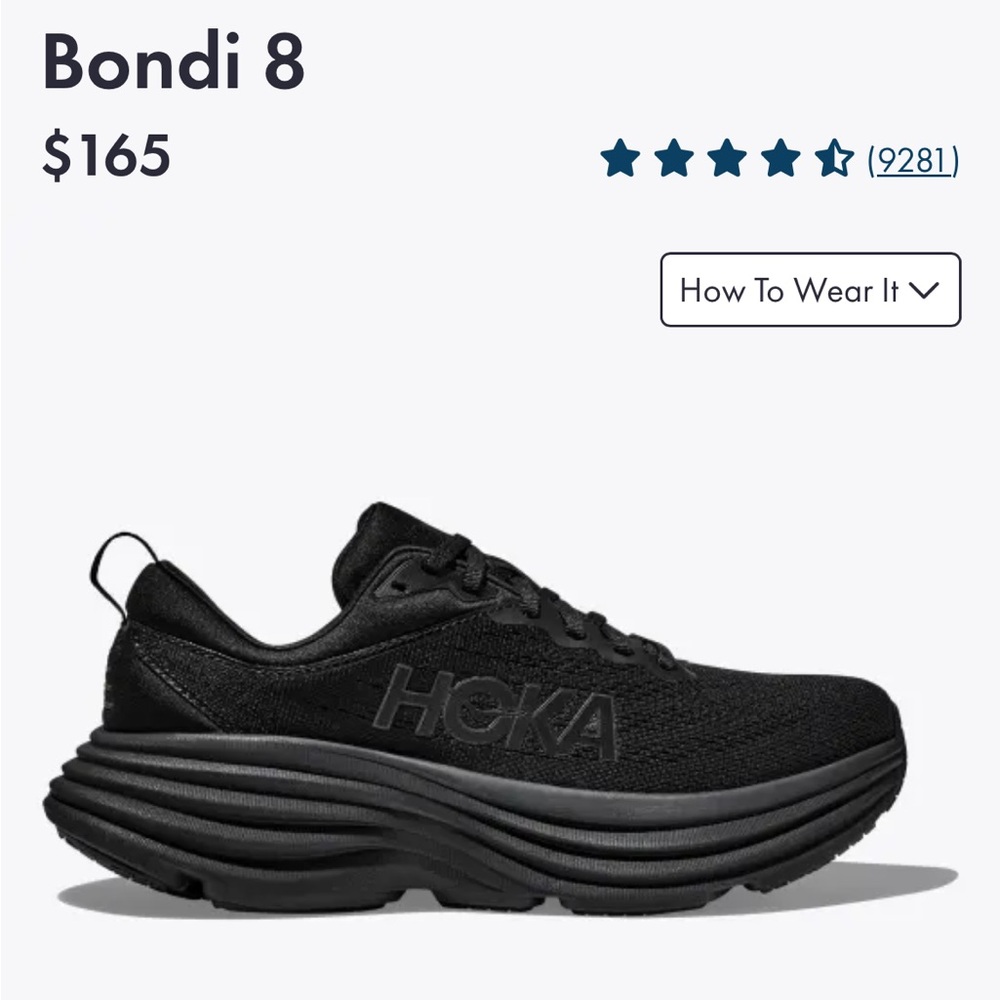 Hoka Women’s Bondi 8 - Black